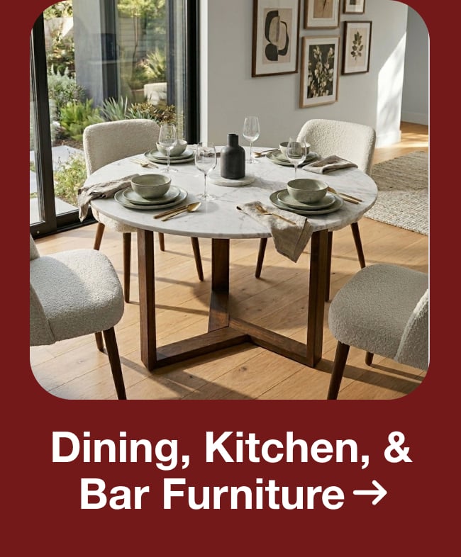 Save on Dining, Kitchen, and Bar Furniture