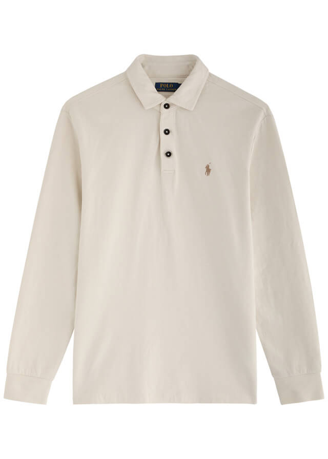 POLO RALPH LAUREN Logo jersey polo sweatshirt