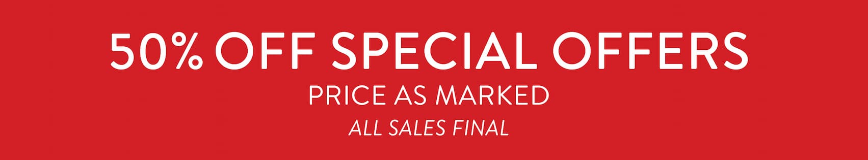 The Long Weekend Clearance Event