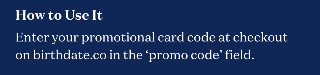 Promotional Card