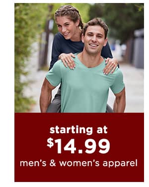 men's and women's apparel deal