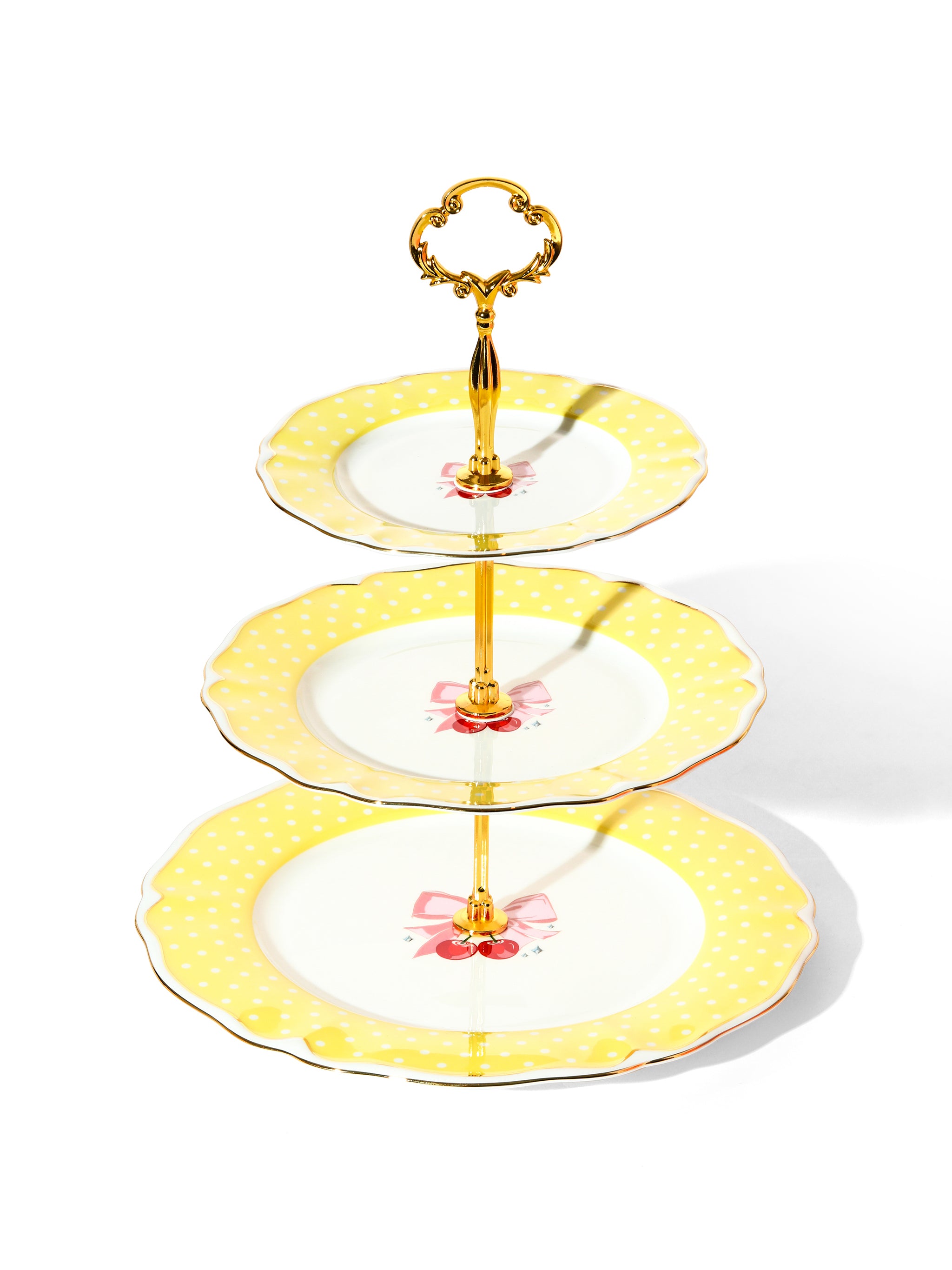 Image of Marilyn Monroe Romance Edit™ Limited Edition, 3-Tier Cake Stand, Yellow