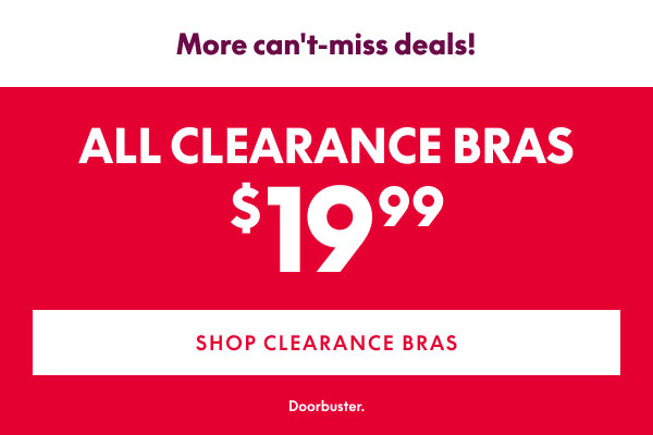 Clearance Bras $19.99