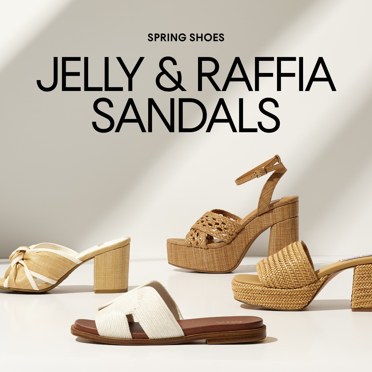 SPRING SHOES | JELLY & RAFFIA SANDALS