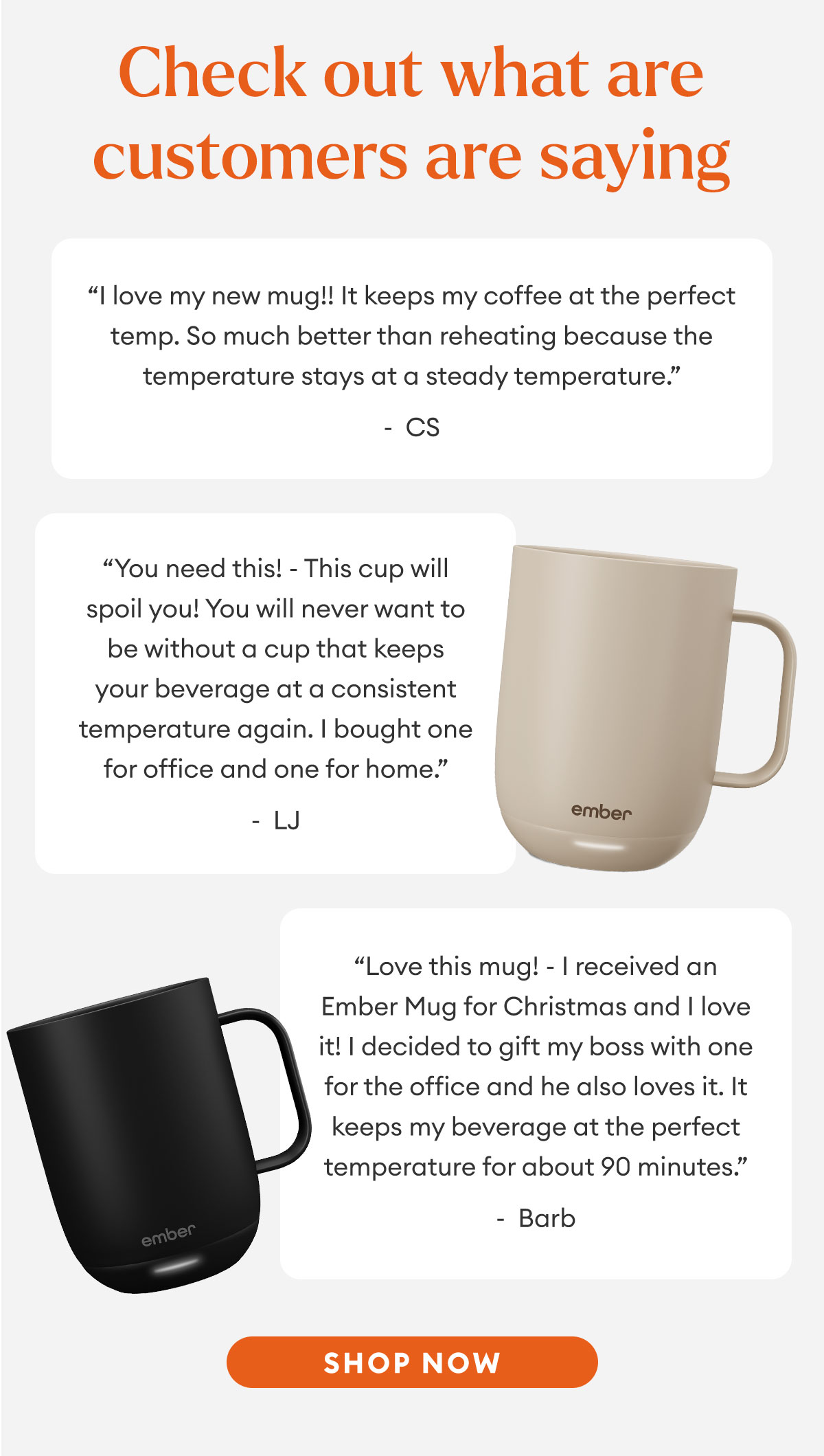 Check out what are customers are saying | SHOP NOW