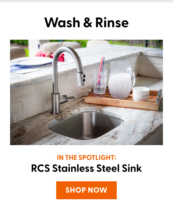 Wash & Rinse - In the Spotlight: RCS Stainless Steel Sink