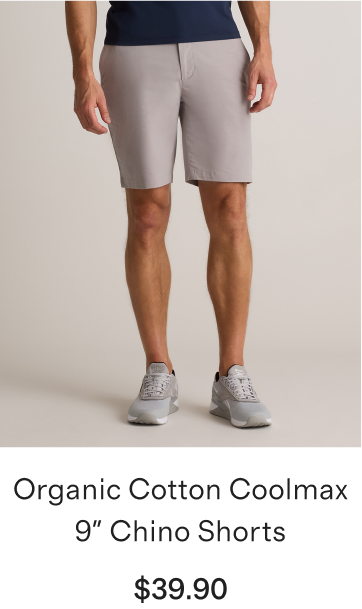 Organic Cotton Coolmax 9 Chino Shorts