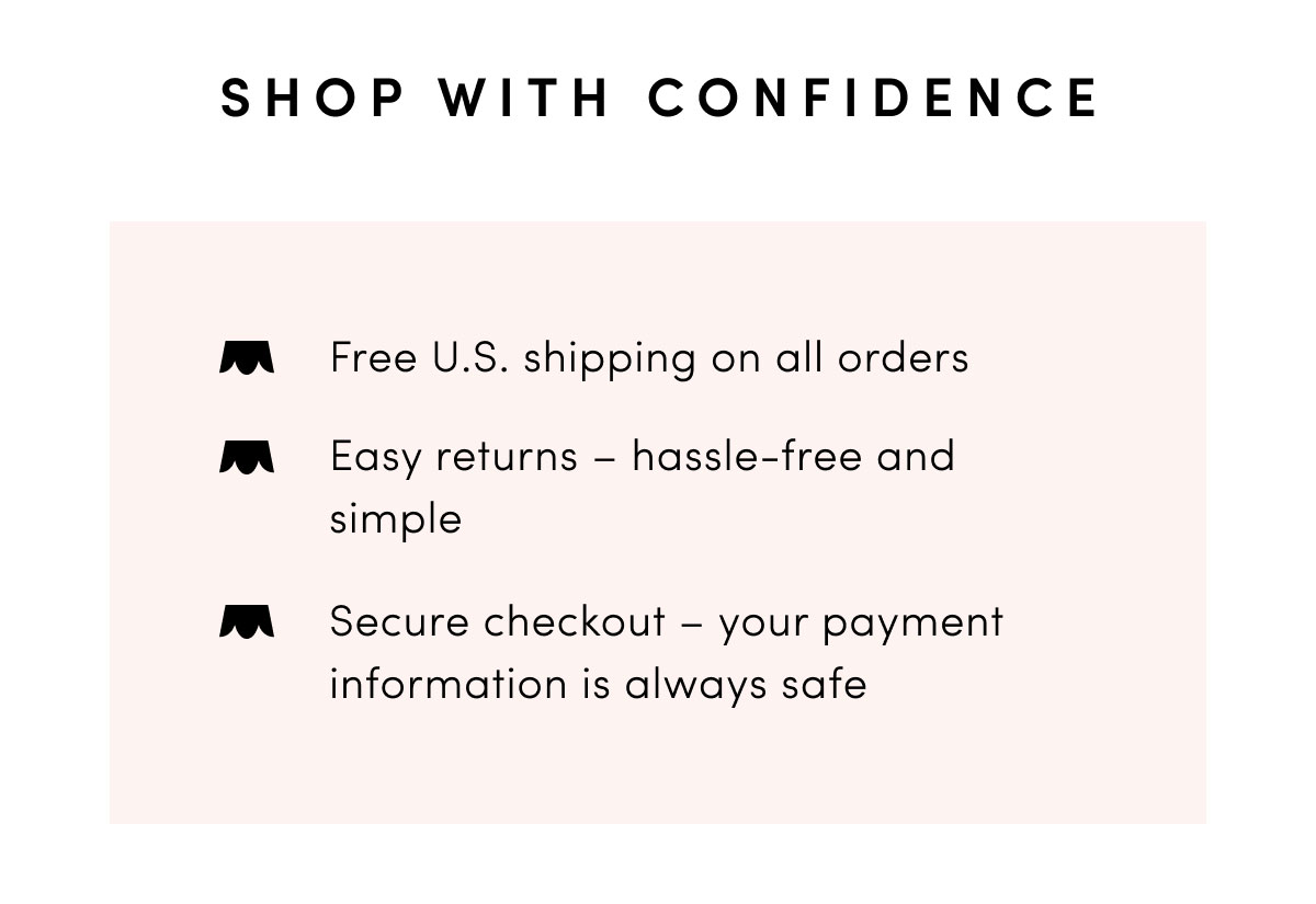 Shop With Confidence