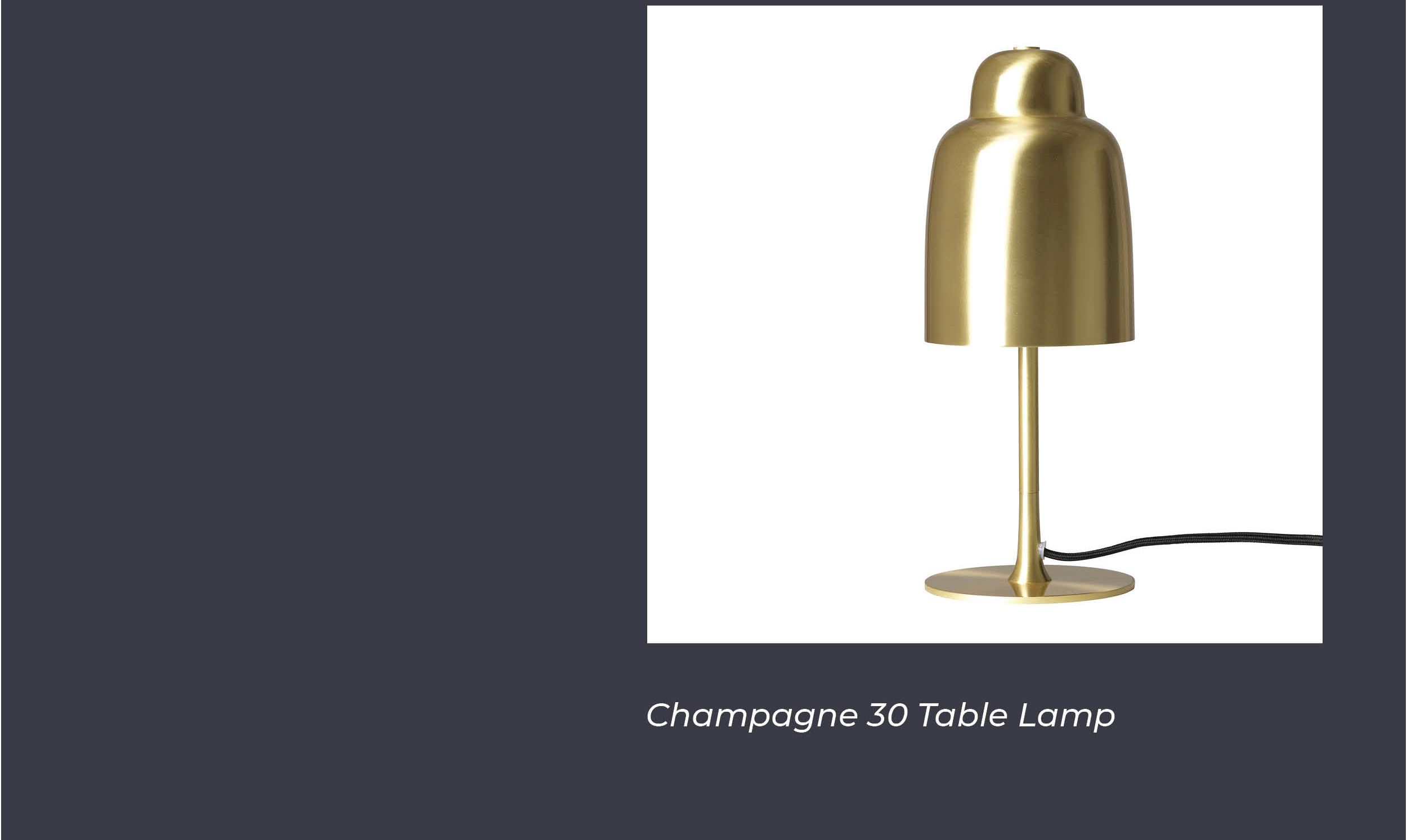 Champagne 30 Table Lamp by Pholc
