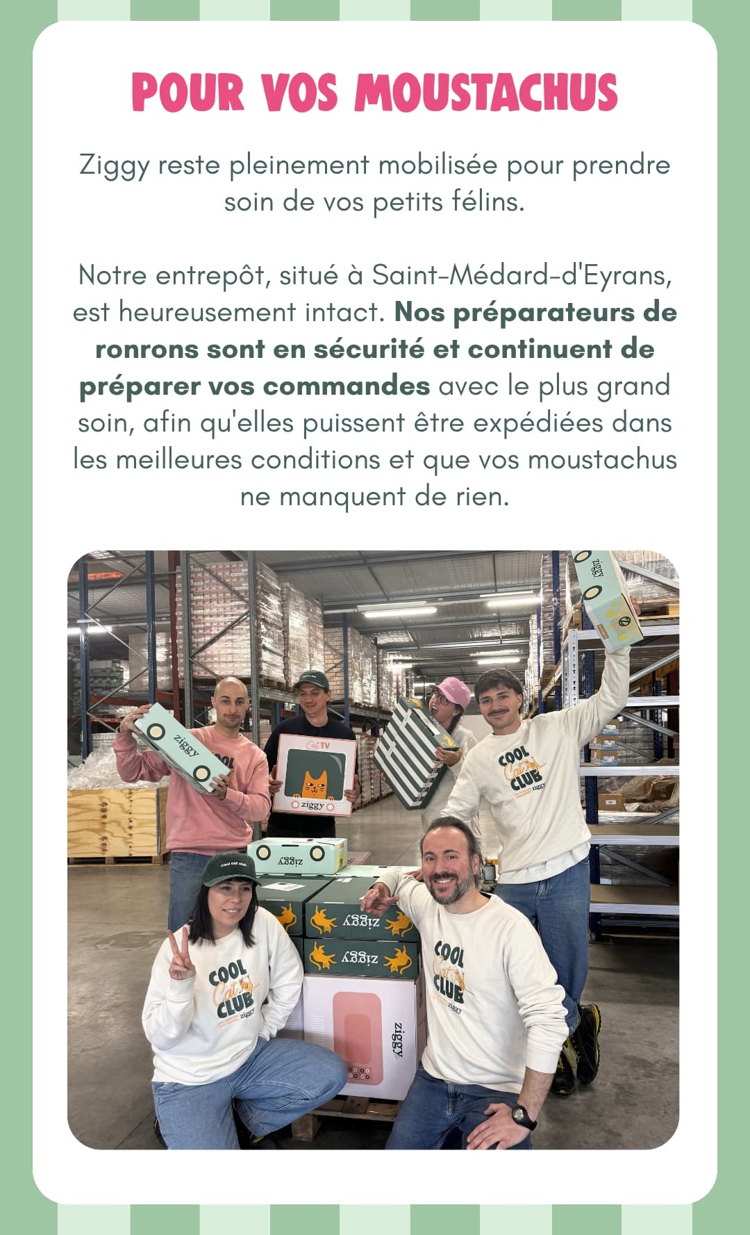 Nos équipes mobilisées