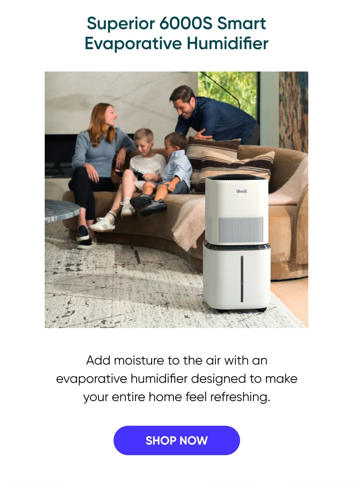 Superior 6000S Smart Evaporative Humidifier