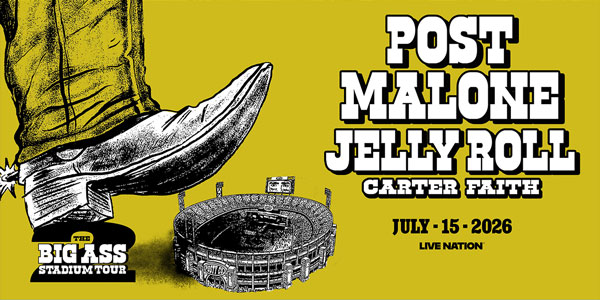 Post Malone, Jelly Roll, Carter Faith - July 15, 2026 - Get Tickets
