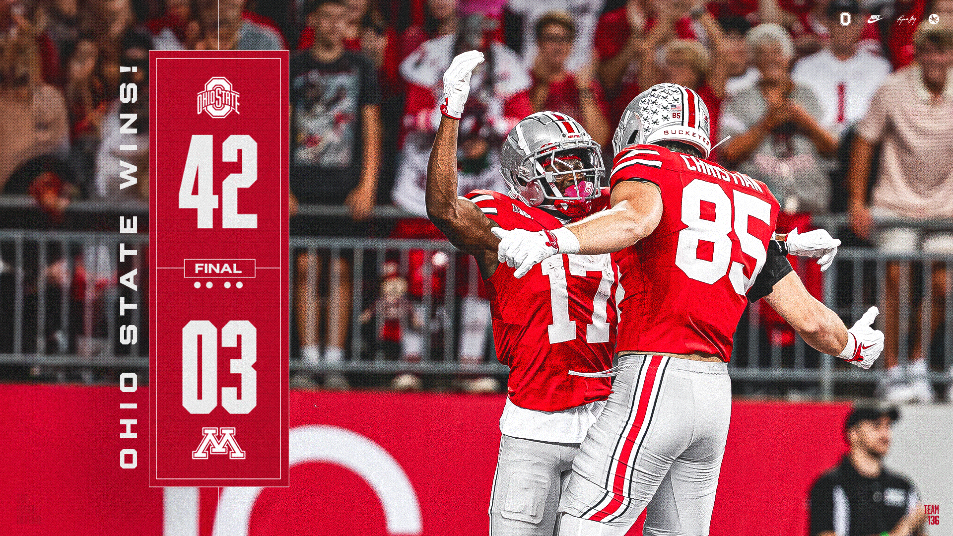 READ MORE | Ohio State 42 - Minnesota 3