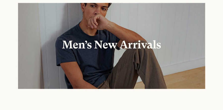 Shop men's new arrivals