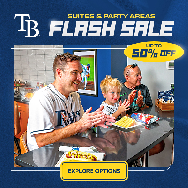Save up to 50% on Suites & Party Areas at Tropicana Field