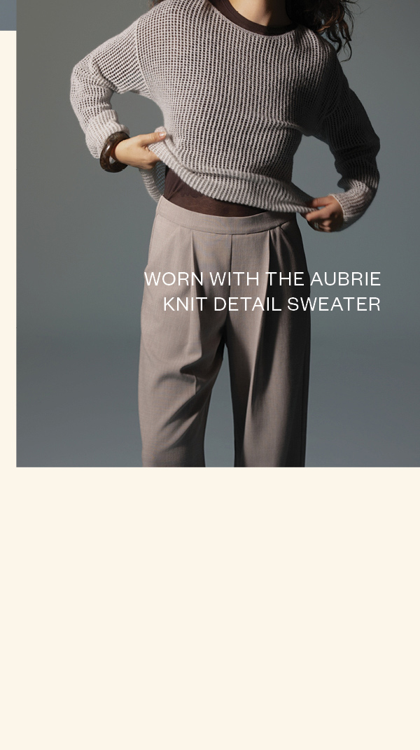 Aubrie Knit Detail Sweater