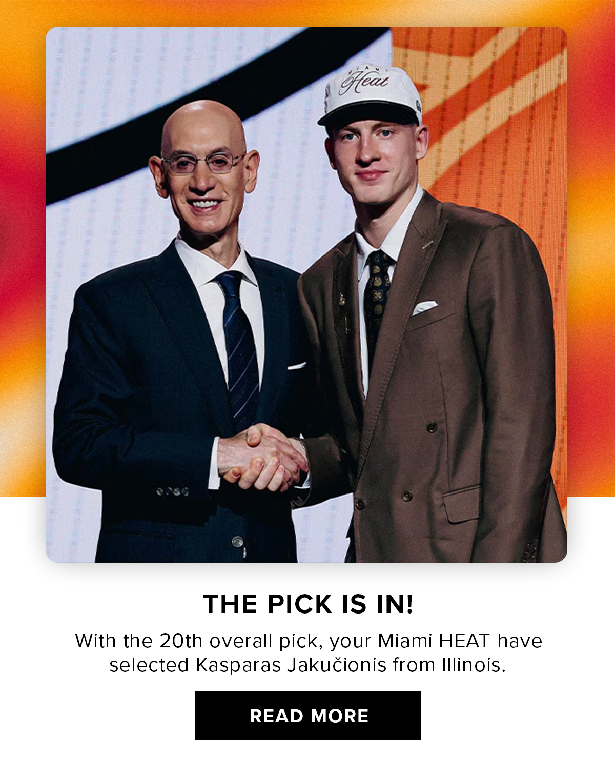 The Pick Is In - Read More