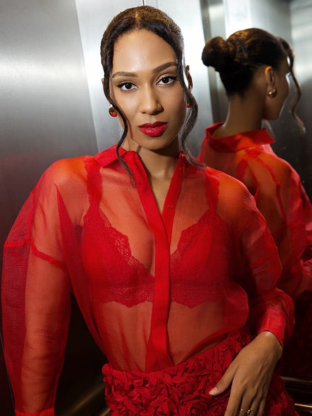 Mai Organza Tie Waist Shirt