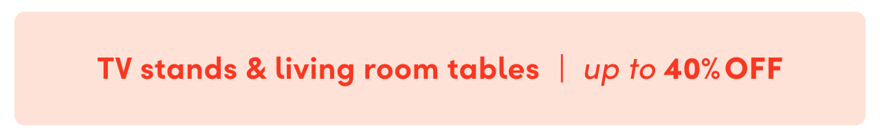 TV stand & living room table clearance