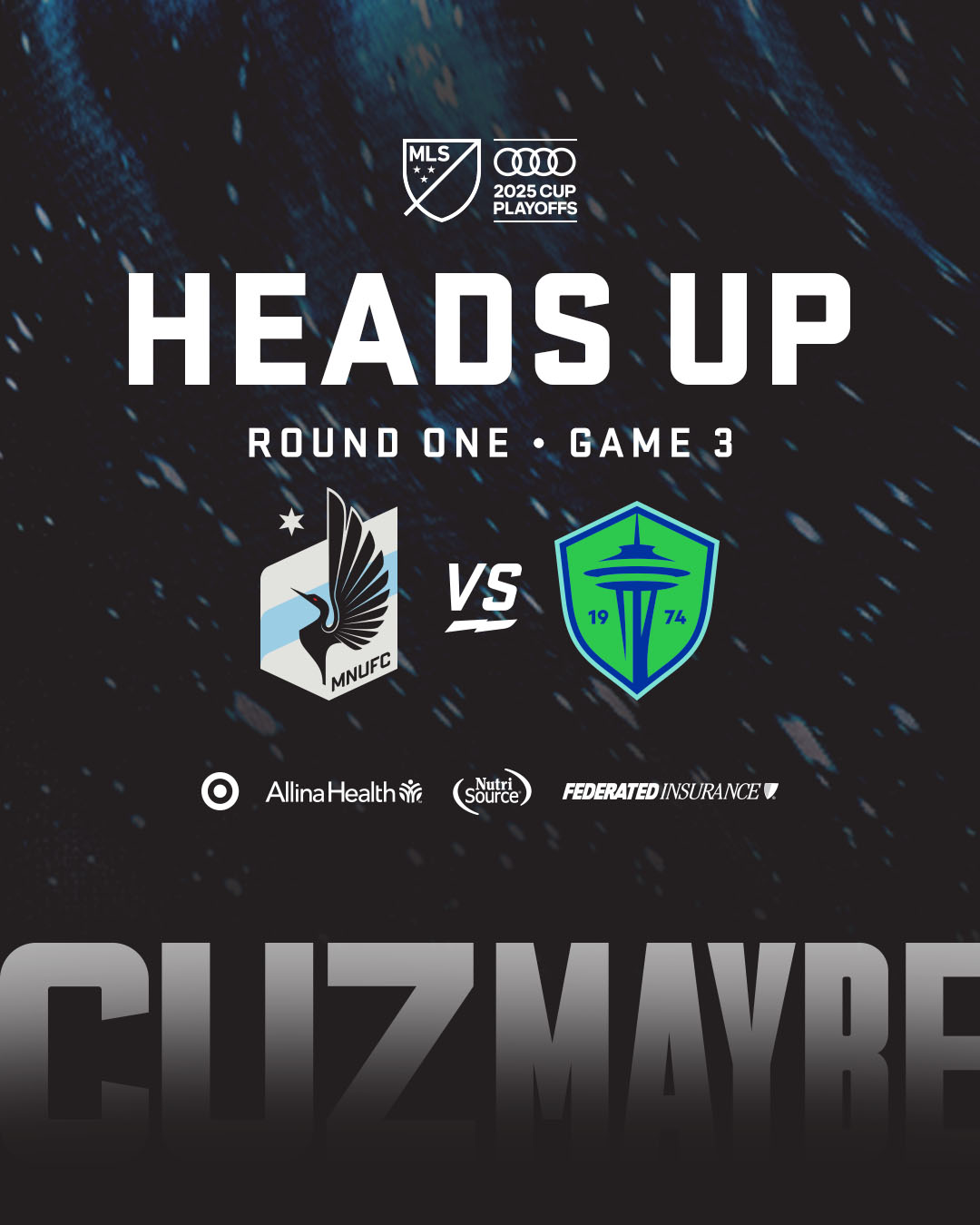 Round One Game 3 | MNUFC vs SEA | Nov 8 | 2025 MLS Cup Playoffs 