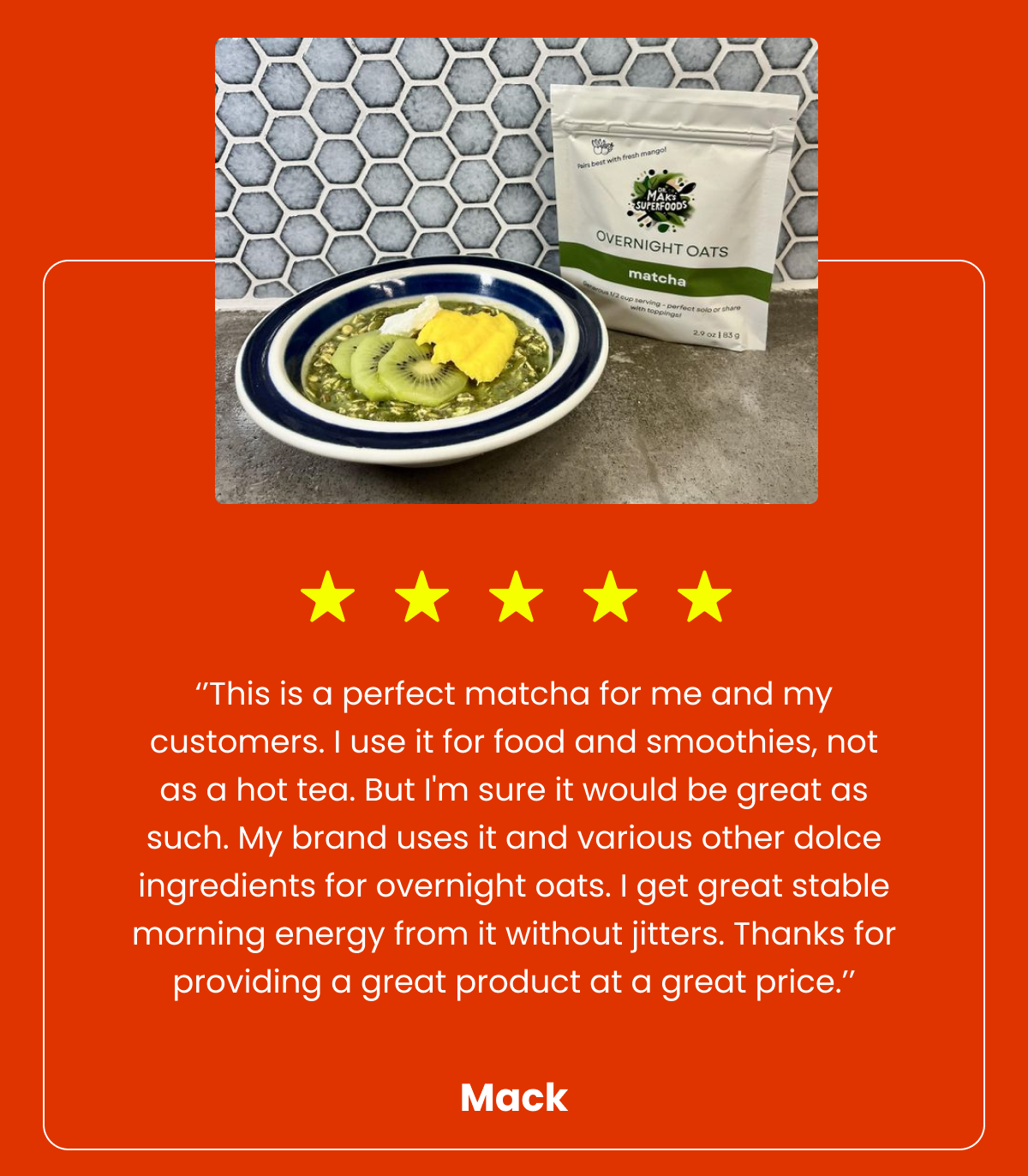 5 stars. 