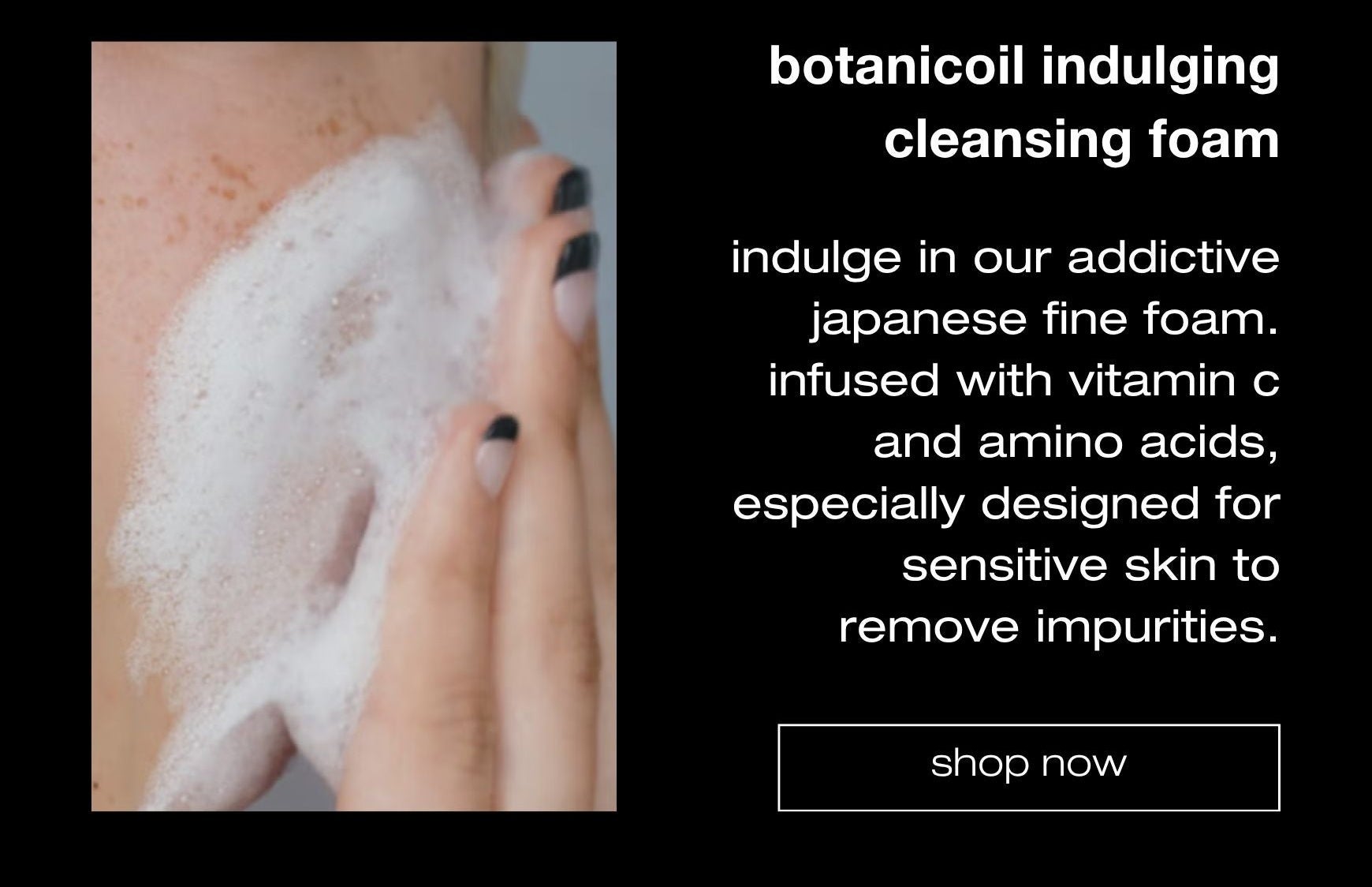 botanicoil indulging cleansing foam