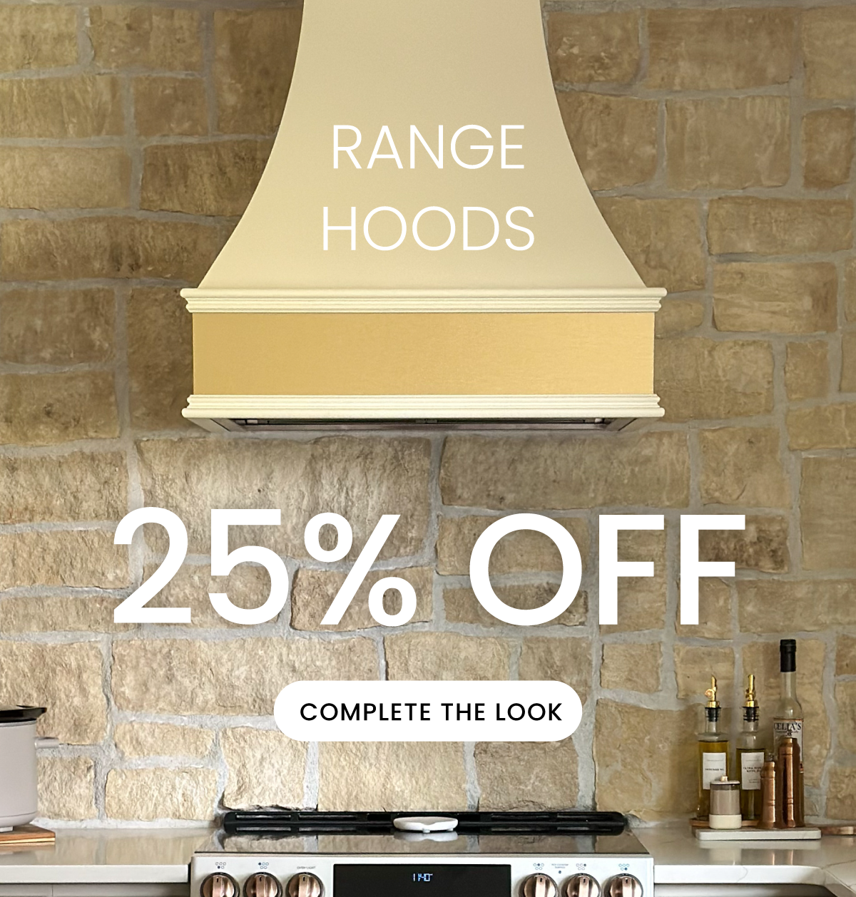 25% Off Range Hoods