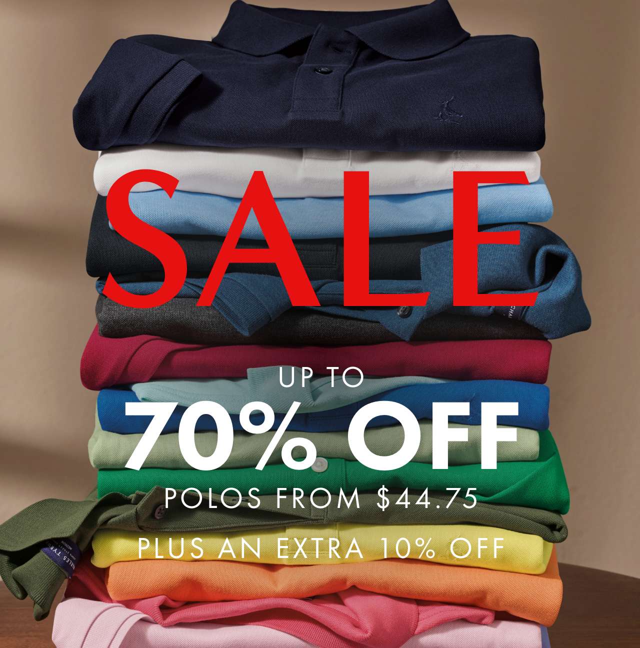 SALE - POLOS FROM $44.75