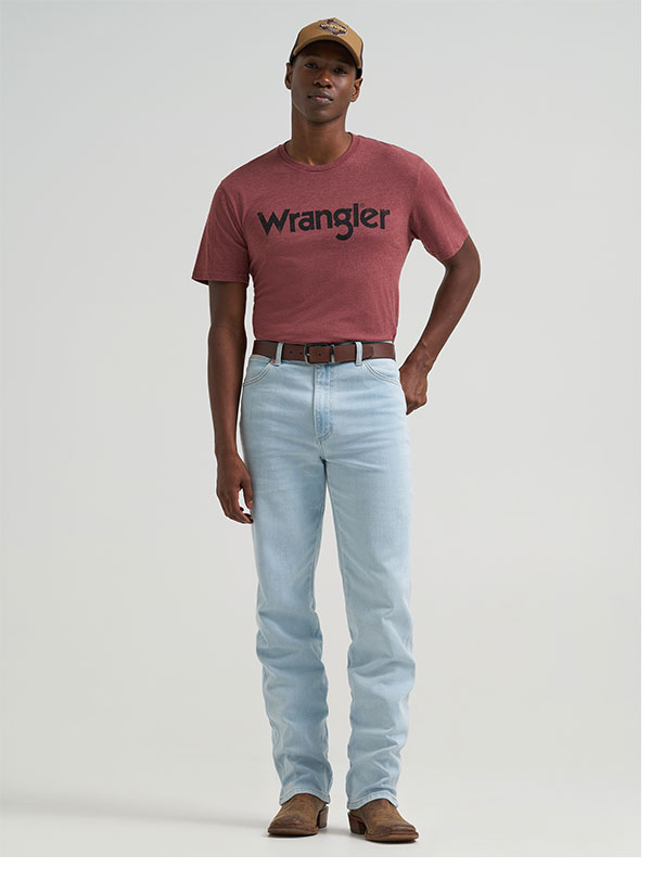 Wrangler® Toughlite™ Cowboy Cut® Slim Fit Jean in light wash