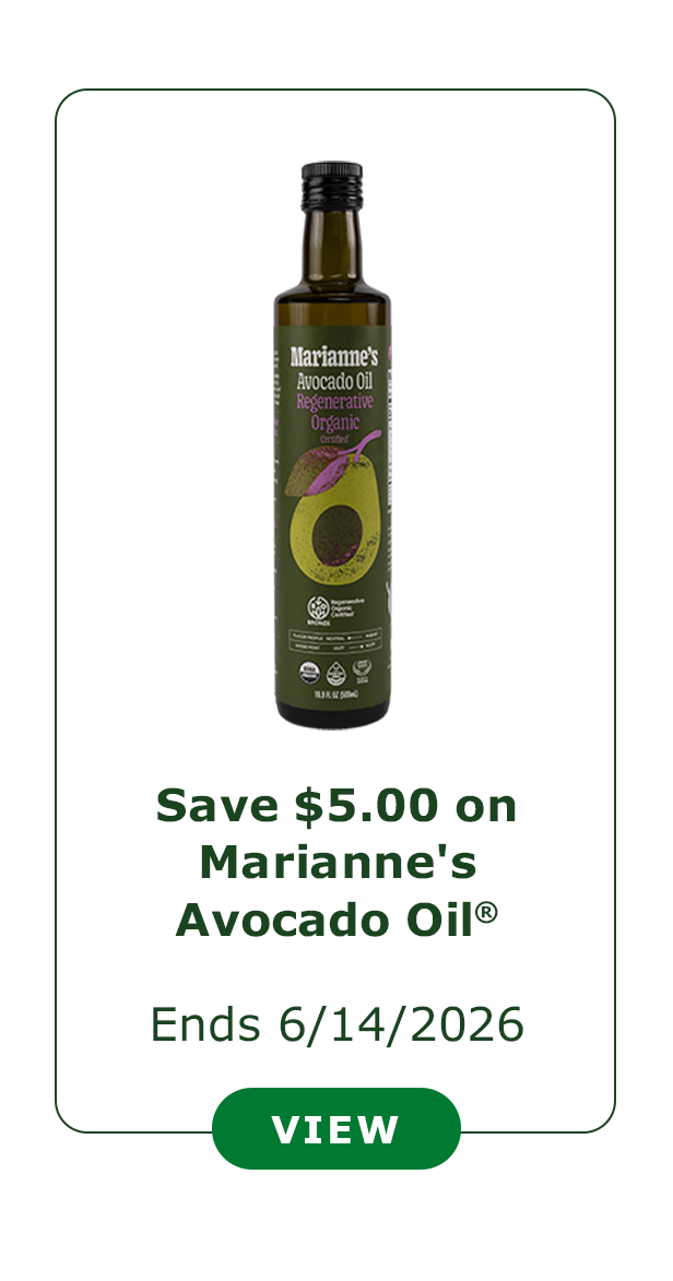 Save $5.00 on Marianne's Avocado Oil