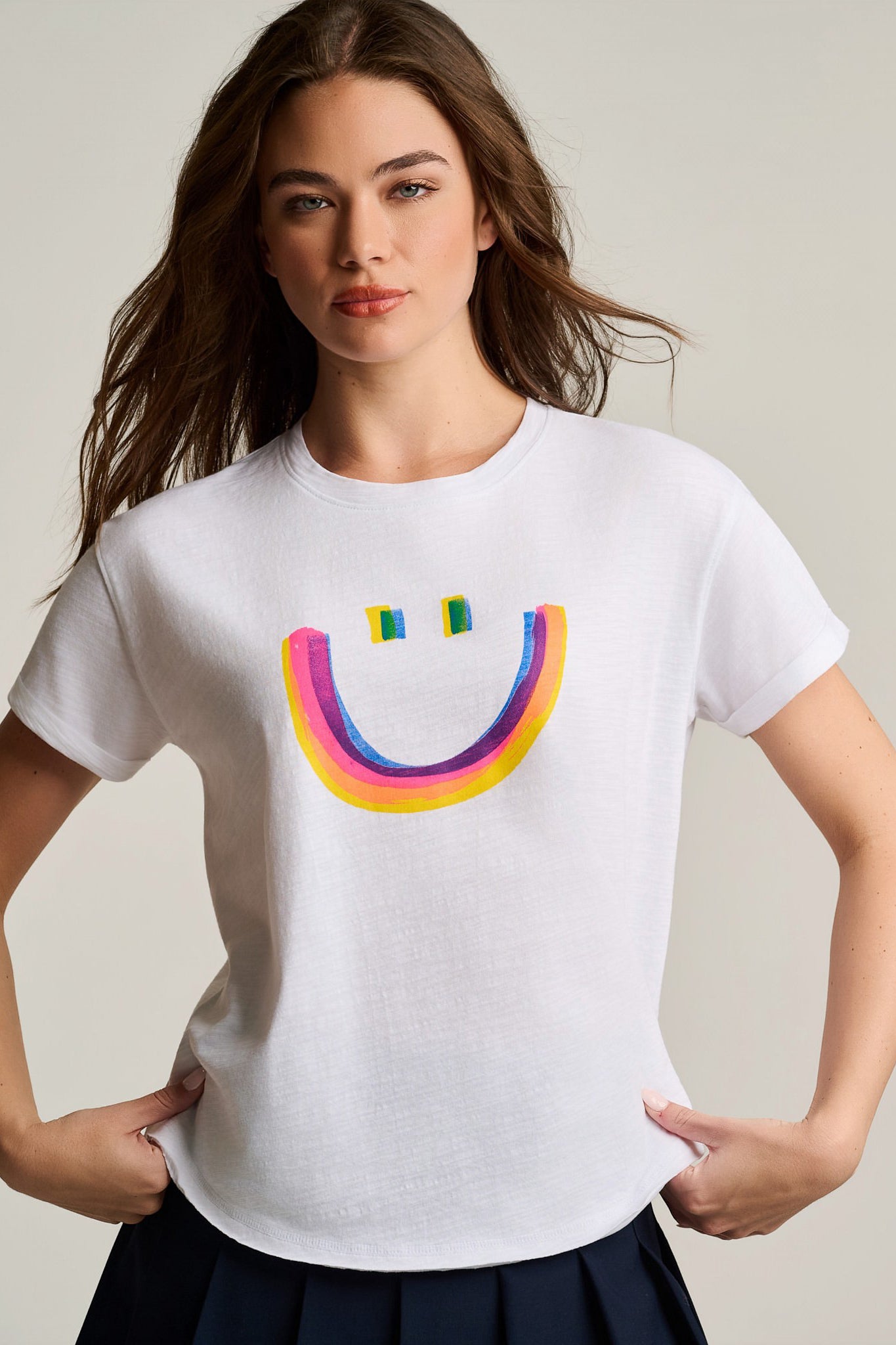 Image of ALL SMILES COTTON T-SHIRT