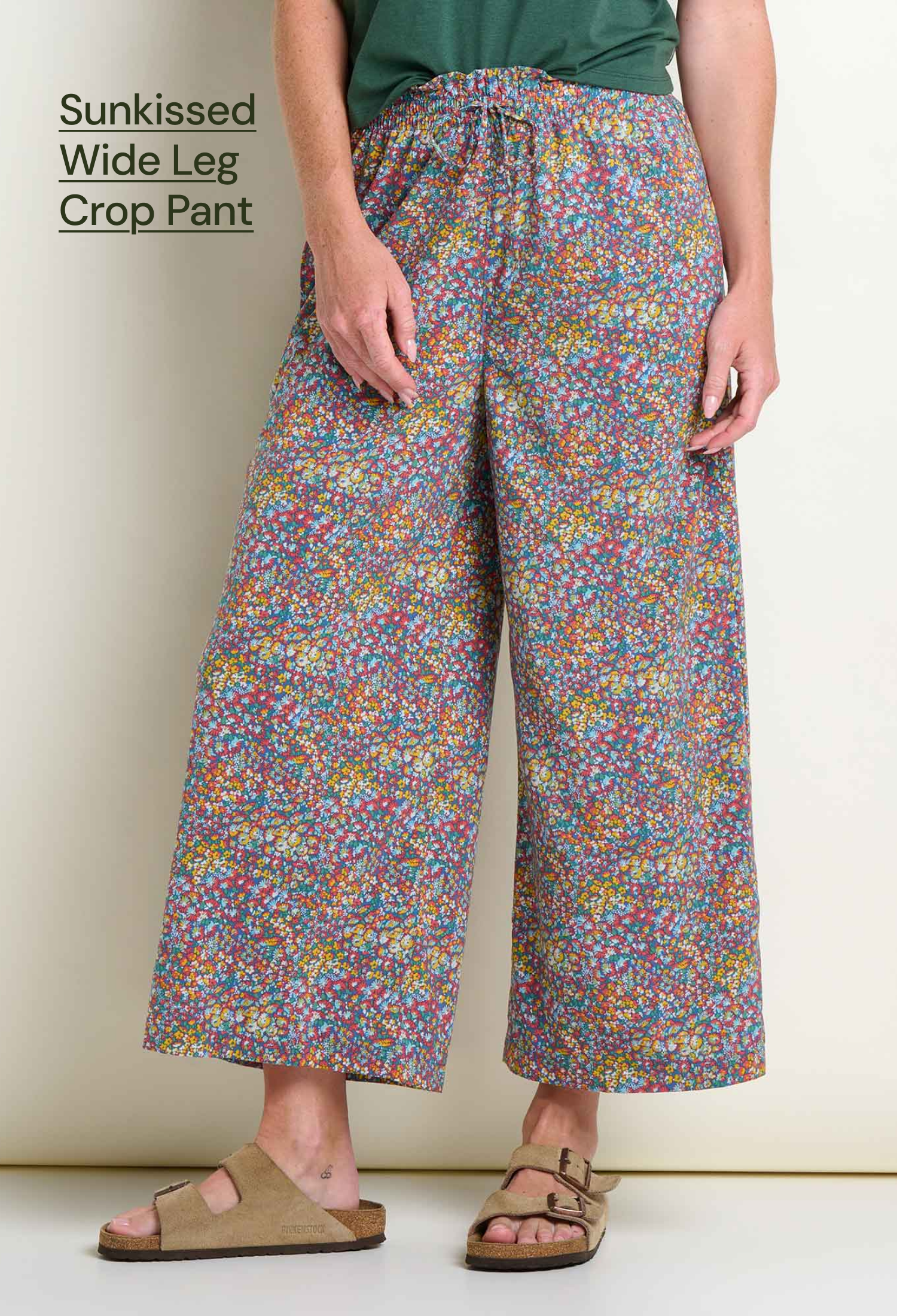 Sunkissed Wide Leg Crop Pant