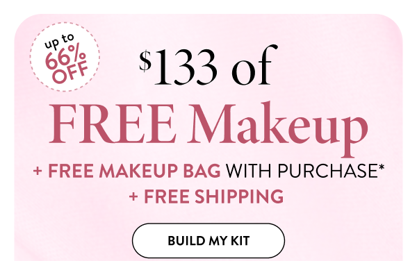 Up To 66% OFF | $133 Of Free Makeup + Free Makeup Bag With Purchase* + Free Shipping