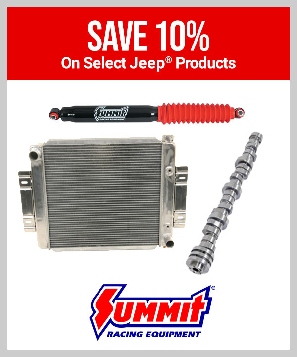 Summit Racing   • Save 10% On Select Jeep® Products