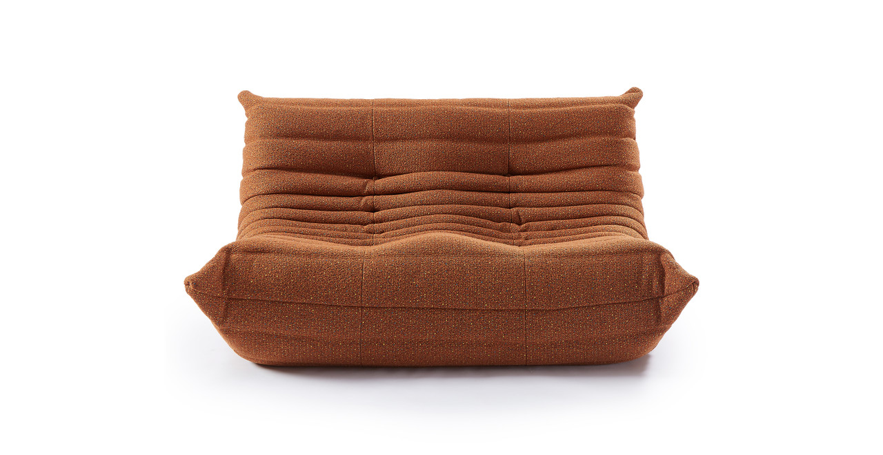 Image of Michel Ducaroy Tweed Portside 2 Seater Fabric Loveseat