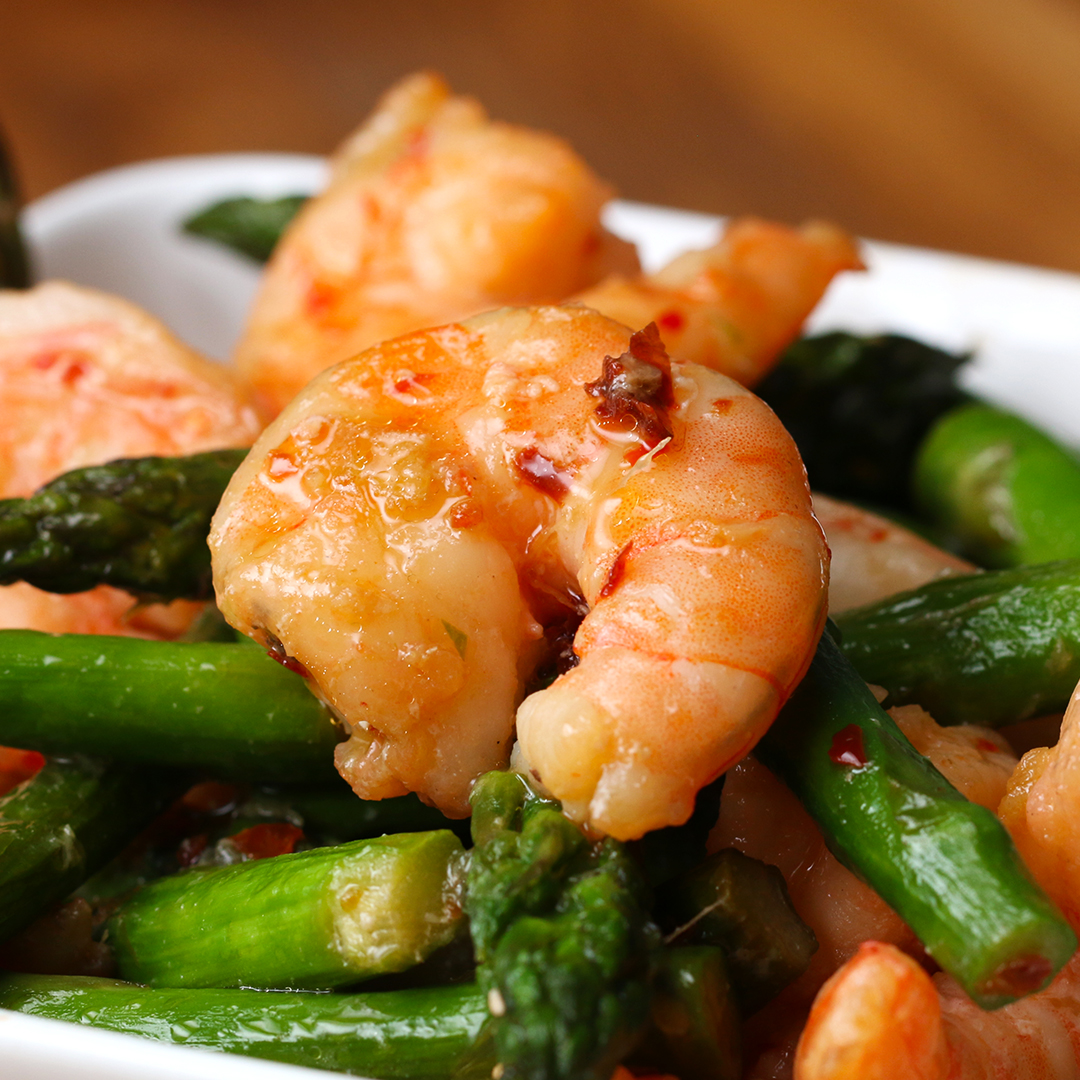 Shrimp & Asparagus Stir-Fry