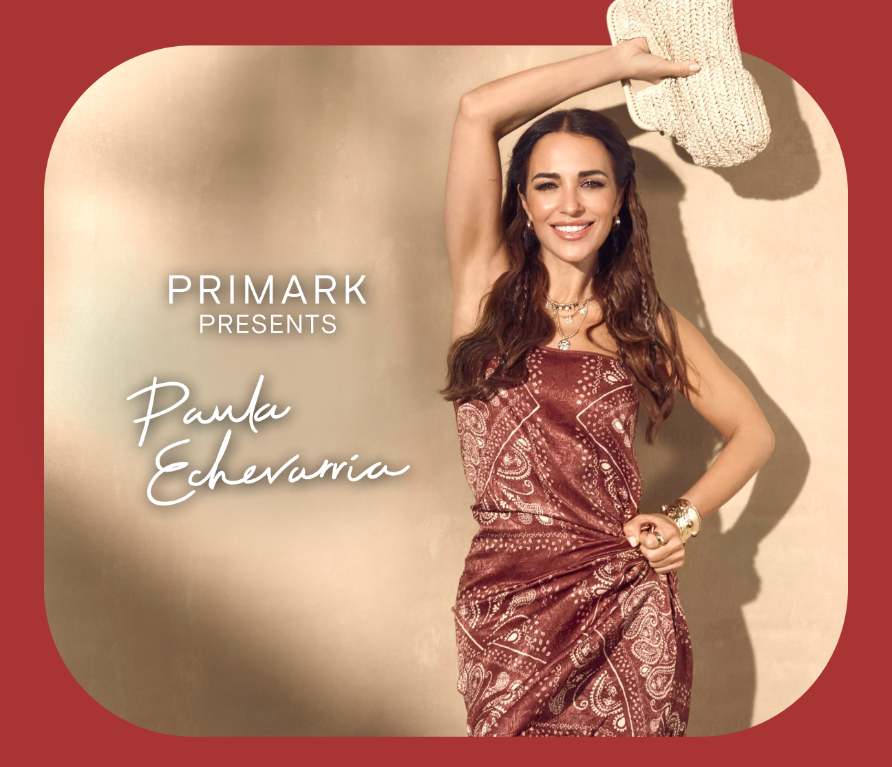 Paula Echevarría wearing a Paisley Column Midi Dress