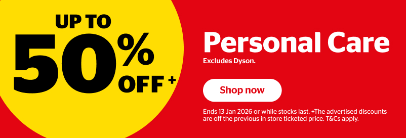 up to 50% off personal care