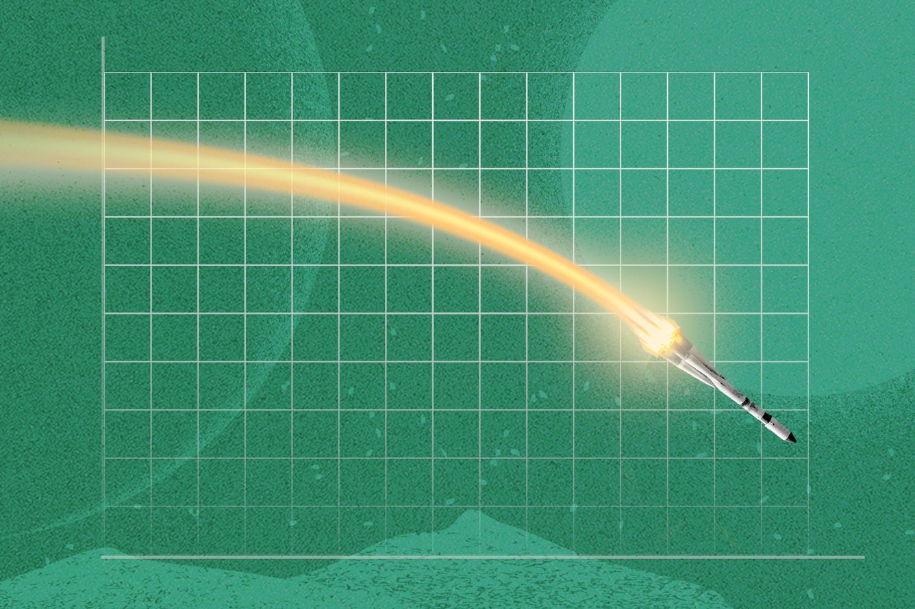 Rocketship falling on a graph