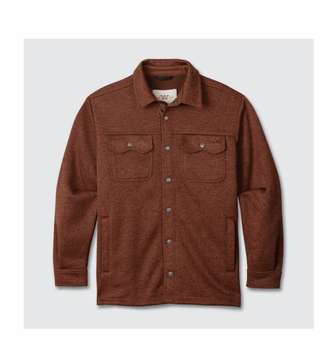 Men's Sweater Fleece Shirt Jacket