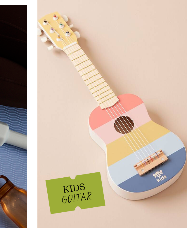 Rainbow Wooden Guitar Children’s Toy