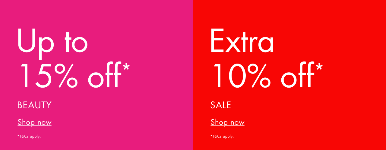 Extra 10% off Sale and up to 15% off Beauty