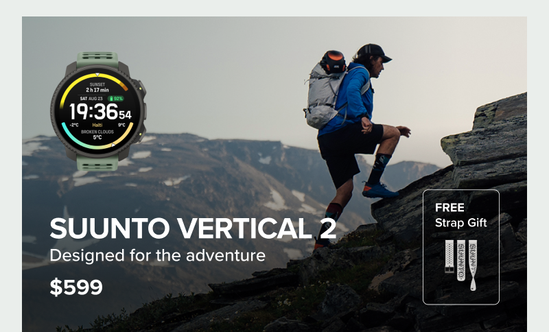 Suunto Vertical 2 - Designed for the adventure. 