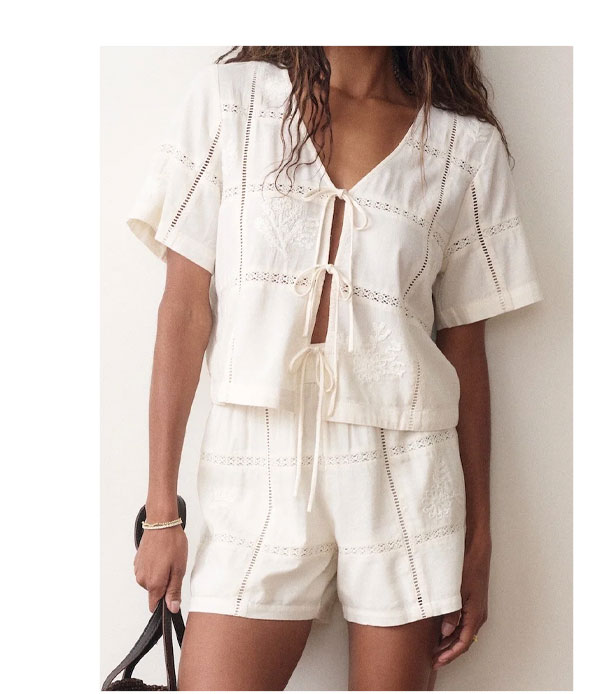 Marella Embroidered Top