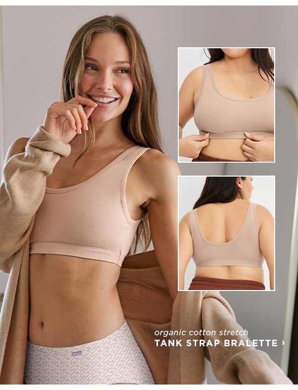 shop organic cotton stretch triangle bralette