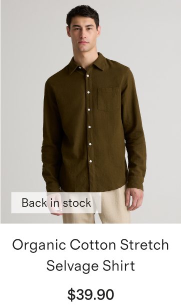Organic Cotton Stretch Selvage Shirt