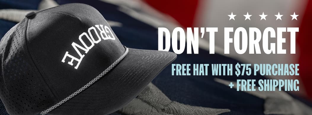 Don't Forget. Free hat with $75 purchase and free shipping.