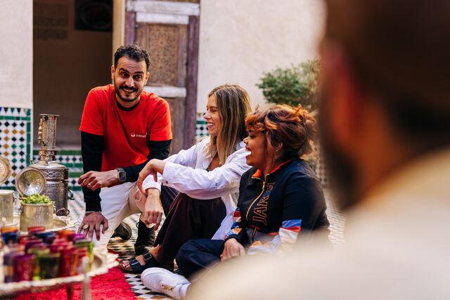 Enjoy the famous mint tea of Morocco