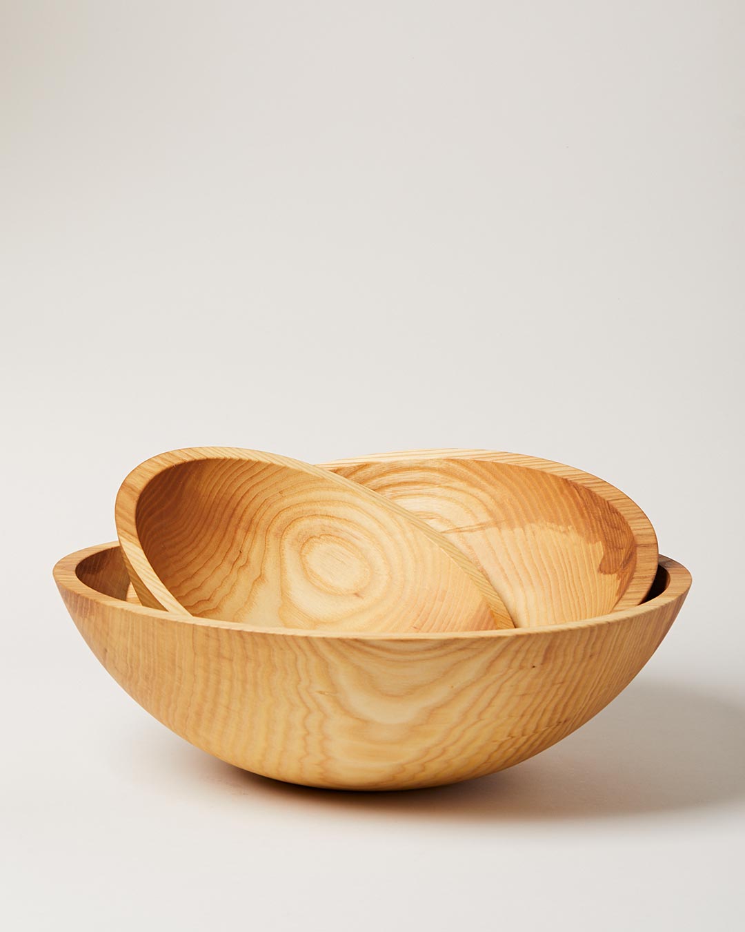 Crafted Wooden Bowls in natural finish