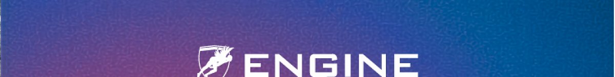 Engine logo on a gradient background.